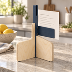 Support de menu pliable avec porte-étiquette