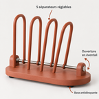 Porte-serviettes de table à séparateurs réglables