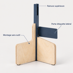 Support de menu pliable avec porte-étiquette