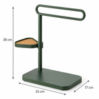 Porte-serviettes de lavabo avec tablette pivotante